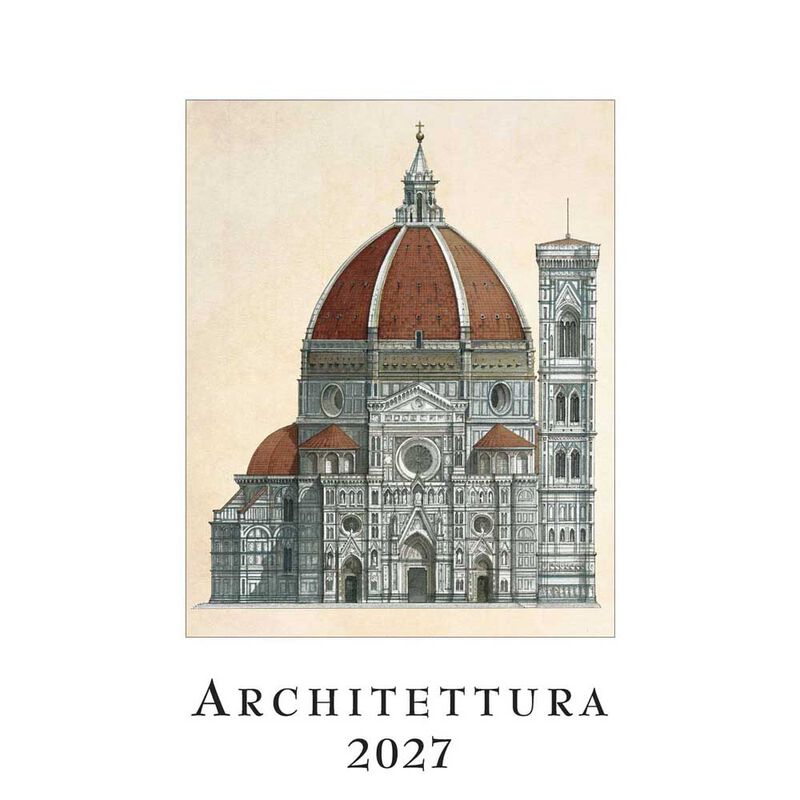 Istituto Fotocromo Architettura Italiana Large Art Calendar 2027 image number 0