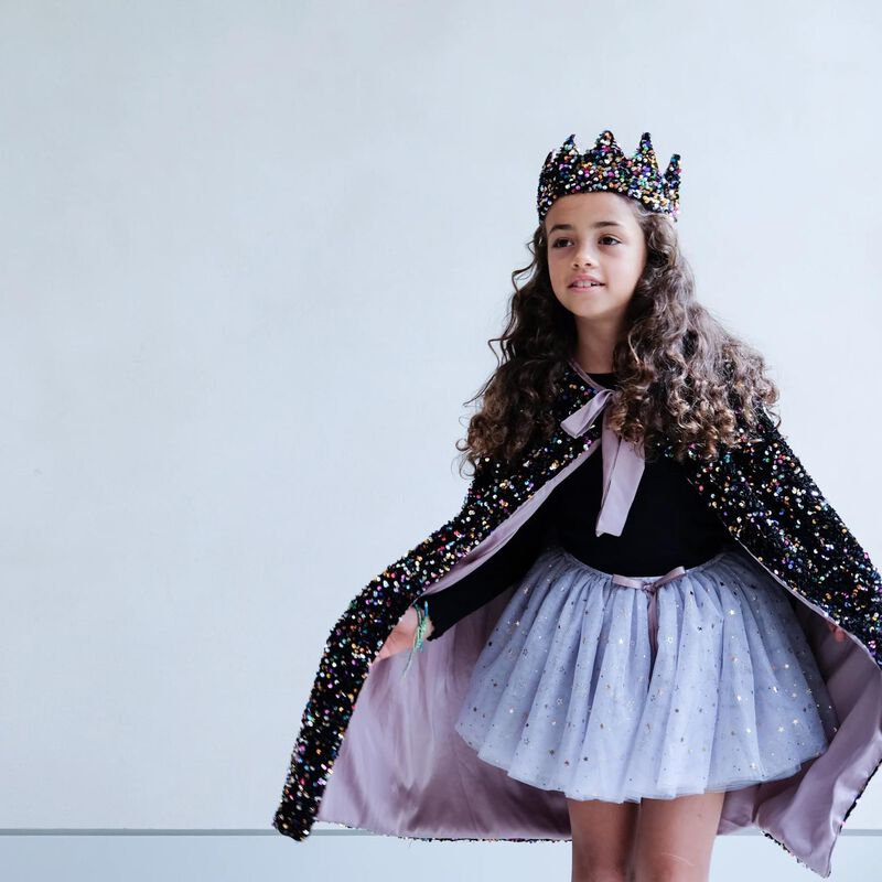 Mimi & Lula Rainbow Sequin Cape image number 2