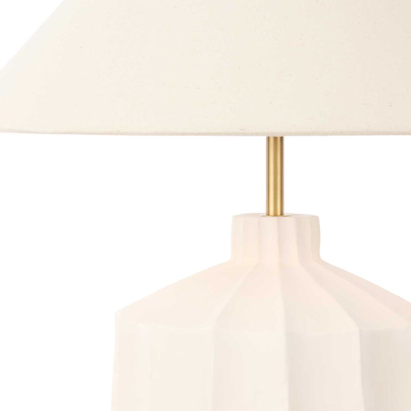 Amalfi Lutton Table Lamp - Taupe/Natural image number 3
