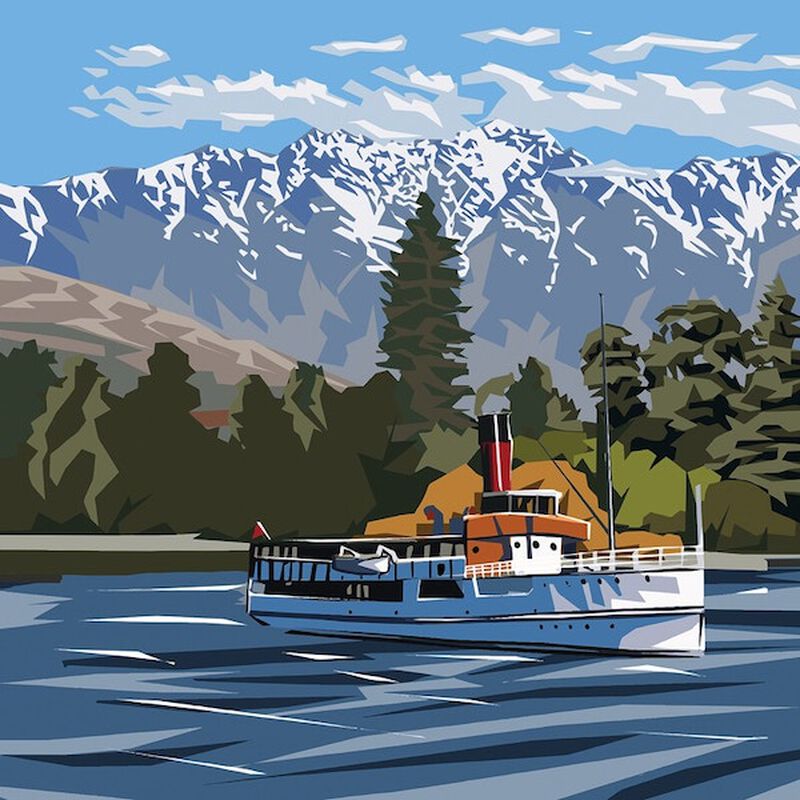 Ira Mitchell Earnslaw Matted Print image number 0