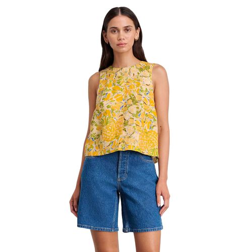 JAG Quinn Linen Colada Top
