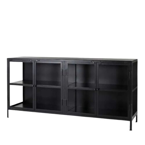 French Country Monroe Iron & Glass Sideboard