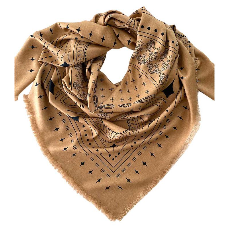Dark Hampton X Ellie Compton The Holden Wool Silk Scarf image number 0