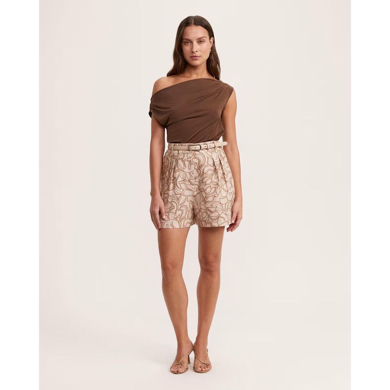 SABA Juni Linen Pleat Front Short image number 3