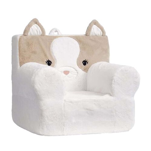 Pottery Barn Kids Cozy Critter Juniper Cat Taupe Chair