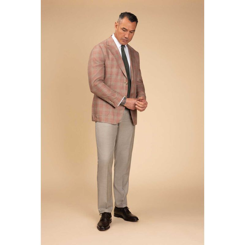 Rembrandt Malta Pink & Sage Glen Check Blazer image number 3