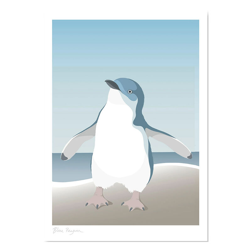Hansby Design Blue Penguin A4 Print image number 0