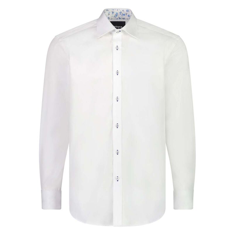 Rembrandt Barbican White Twill Smart Shirt image number 0