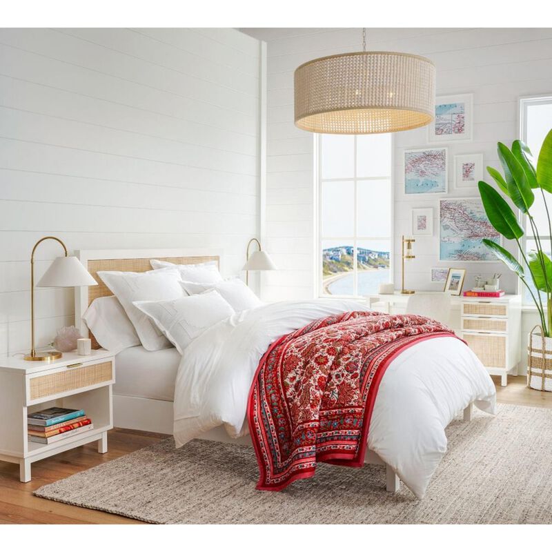 Pottery Barn Eyelet Duvet Cover White - King image number 2