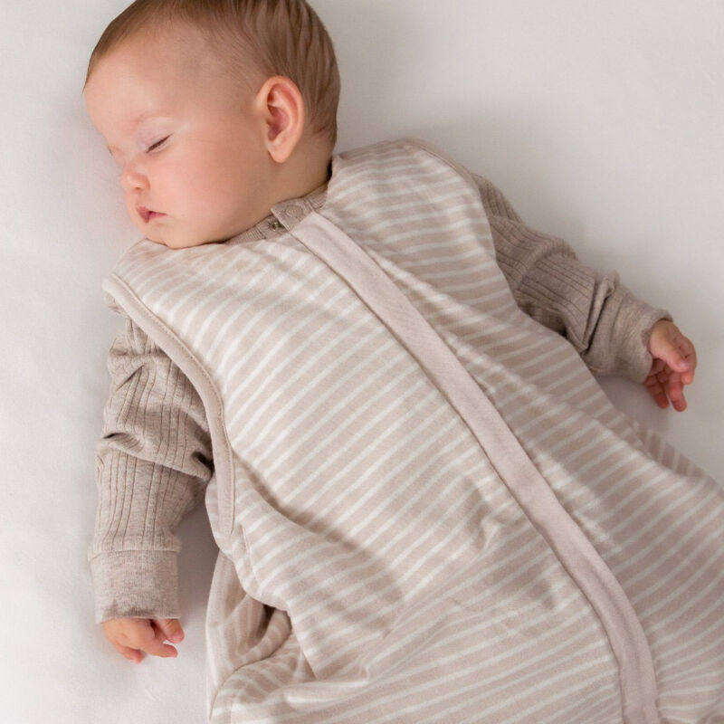 Woolbabe 3 Seasons Front Zip Merino/Organic Cotton Sleeping Bag - Dune image number 2