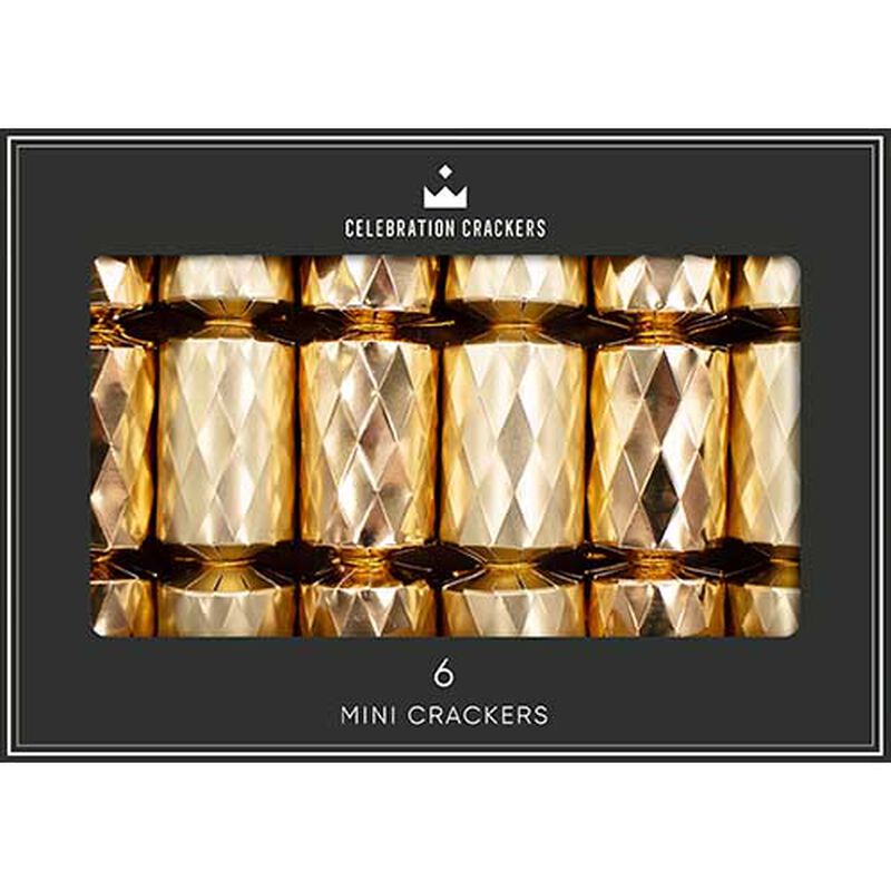 The Paperie Celebration Mini Crackers Midas Touched Set of 6 image number 0