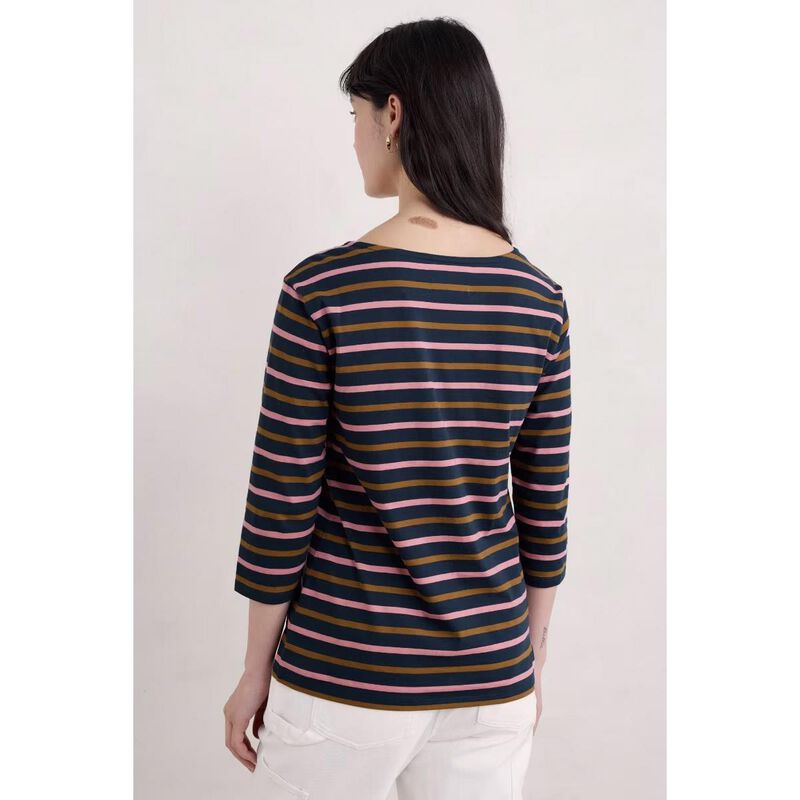 Seasalt Cornwall Sailor Top Duet Breton Maritime Grain image number 1