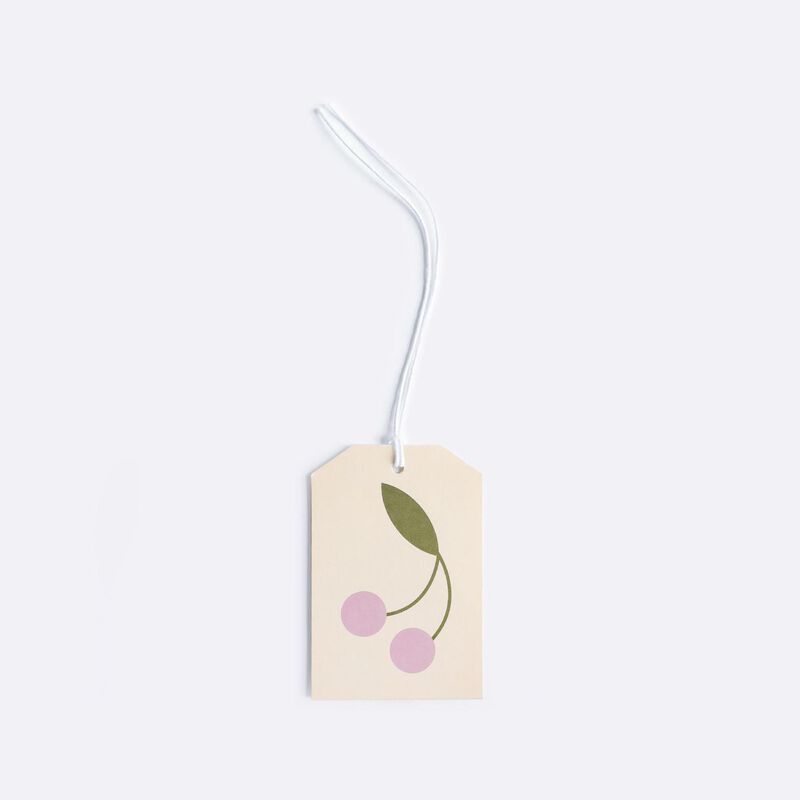 Lettuce Cherries Lilac Gift Tag image number 1