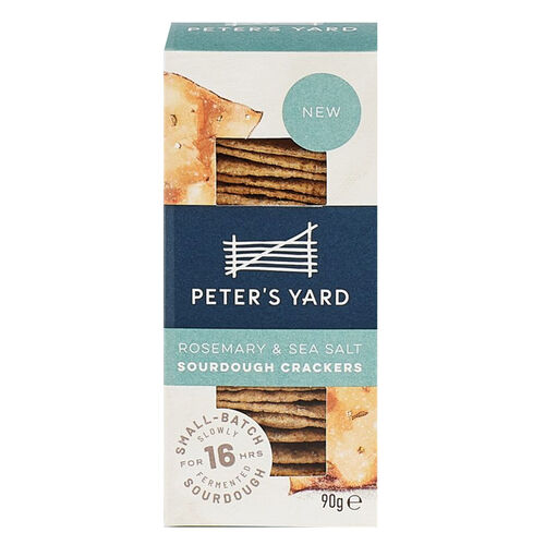 Peter's Yard Rosemary & Sea Salt Sourdough Crackers 90g