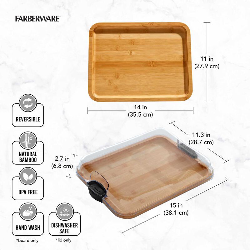 Farberware Build-A-Board Bamboo Rectangular Board 28x35.5cm image number 2