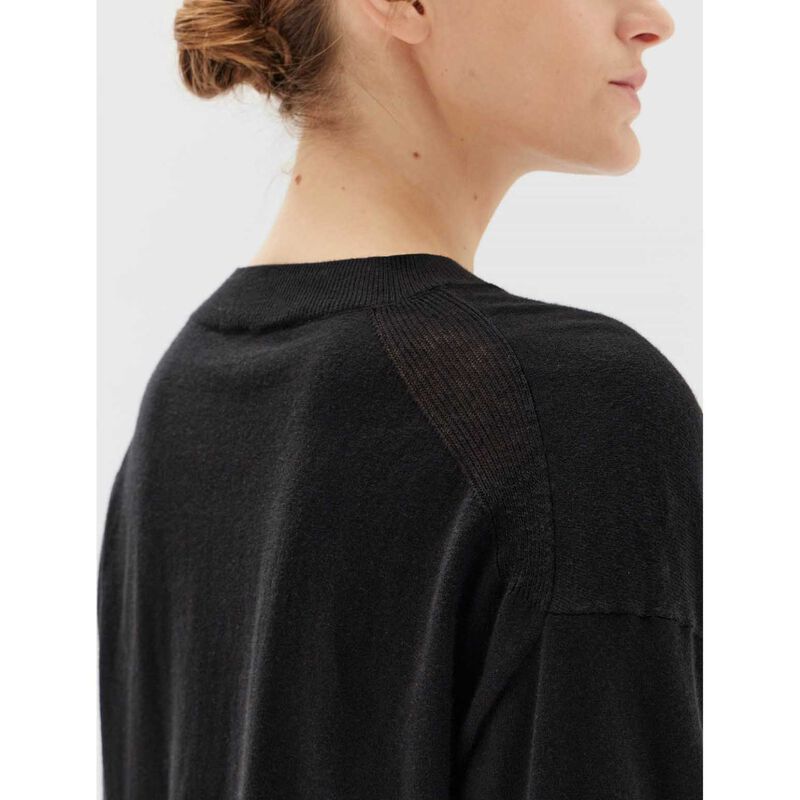 Assembly Label Cotton Cashmere Lounge Sweater Black image number 2