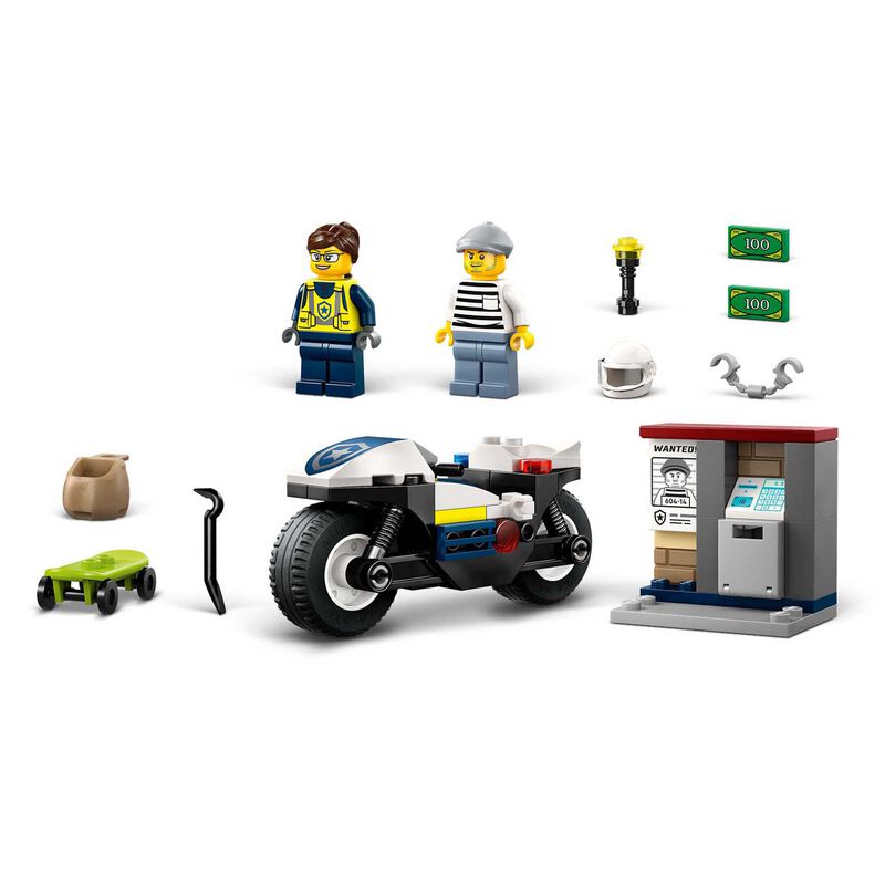 LEGO City Police Motorcycle Chase image number 2
