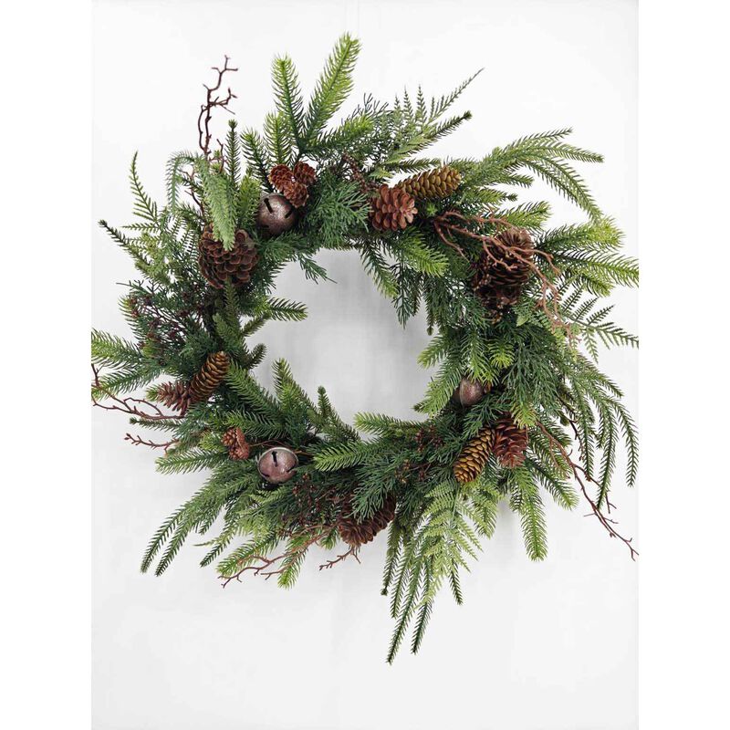 Real Touch Woodland Theme Wreath 24" image number 0