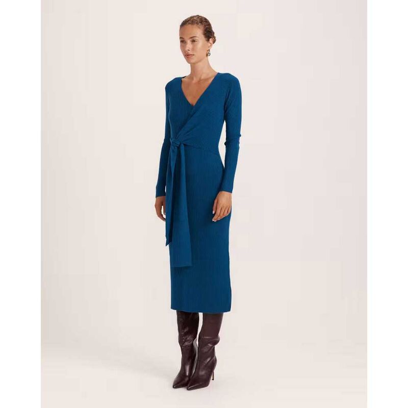 SABA Elle Wrap Knit Dress image number 3