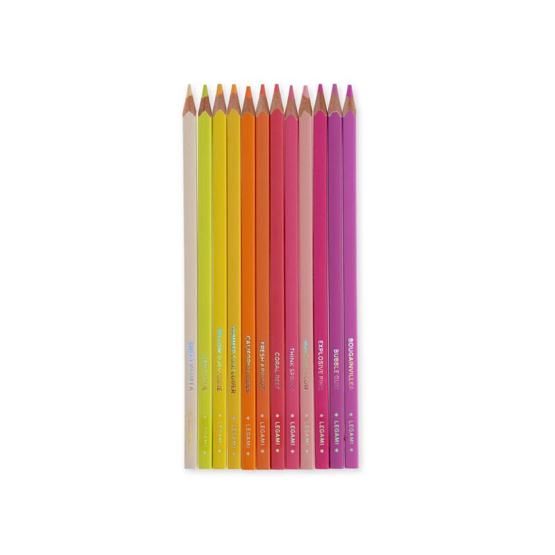 Legami Live Colourfully: Colouring Pencils Set of 12 - Sunset Palette image number 1