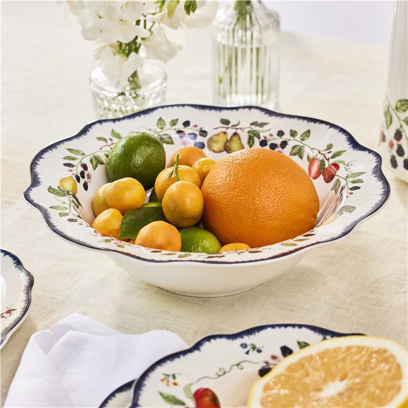 Casa Domani Frutta Scallop Rim Serving Bowl 29x8cm Gift Boxed image number 1