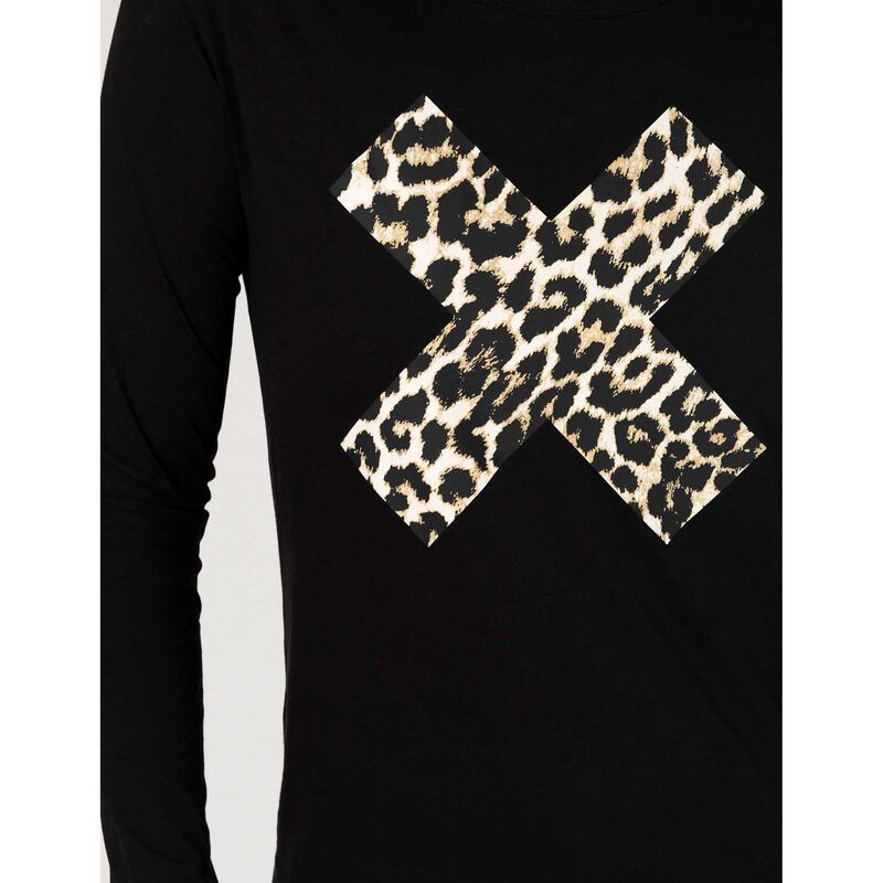 Stella + Gemma Long Sleeve Tee Leopard Cross image number 2