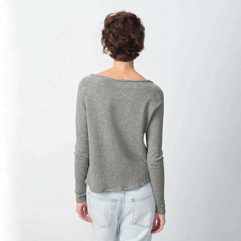 American Vintage Boat Neck Long Sleeve T-Shirt image number 1