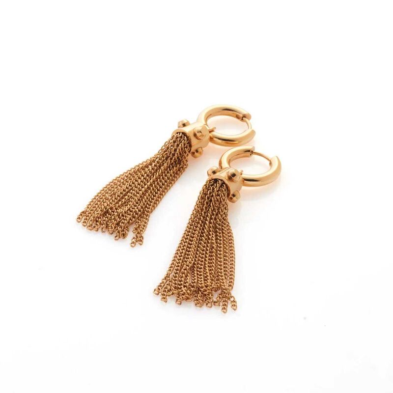 Silk & Steel Odyss&eacute;e Tassel Earrings image number 2