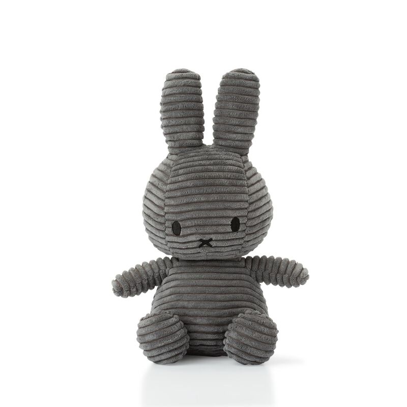 Miffy Sitting Corduroy Grey 23cm image number 0