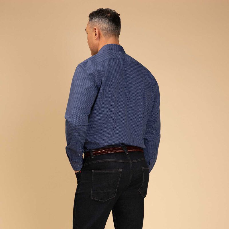 Rembrandt Barbican Navy Blue Spot Shirt image number 1