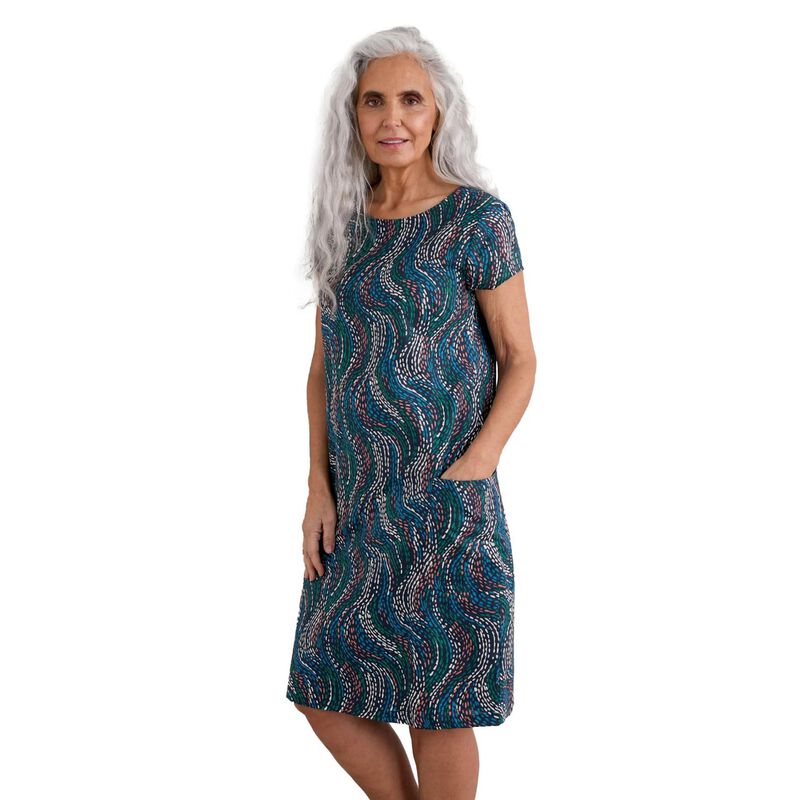 Seasalt Cornwall River Cove Dress River Spot Maritime image number 0