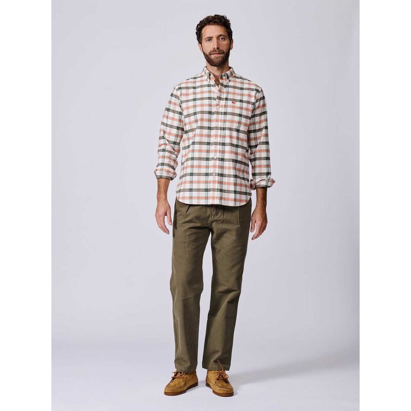Aubin Merton Brushed Oxford Button Down Shirt image number 3