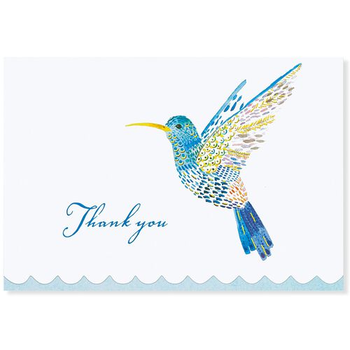 Image Gallery Thank You Notecard: Hummingbird