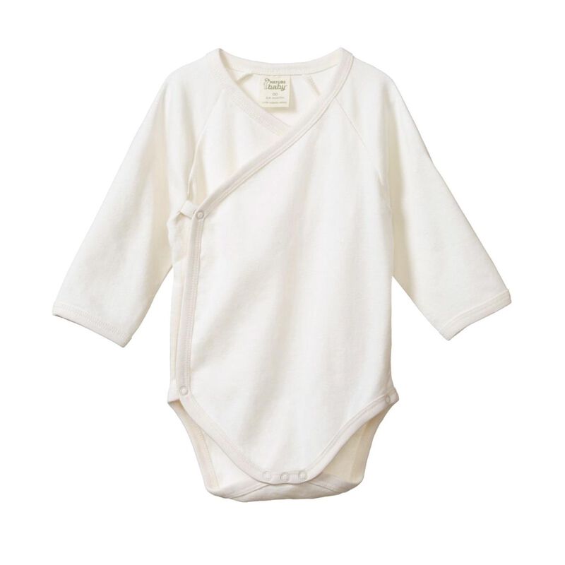 Nature Baby Long Sleeve Kimono Bodysuit image number 0