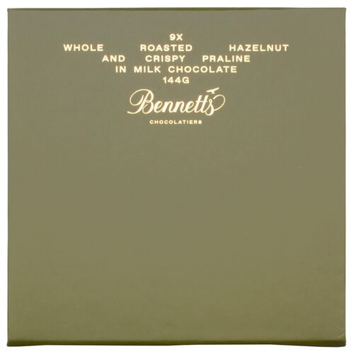 Bennetts of Mangawhai 9 Whole Roasted Hazelnut & Crispy Praline 144g