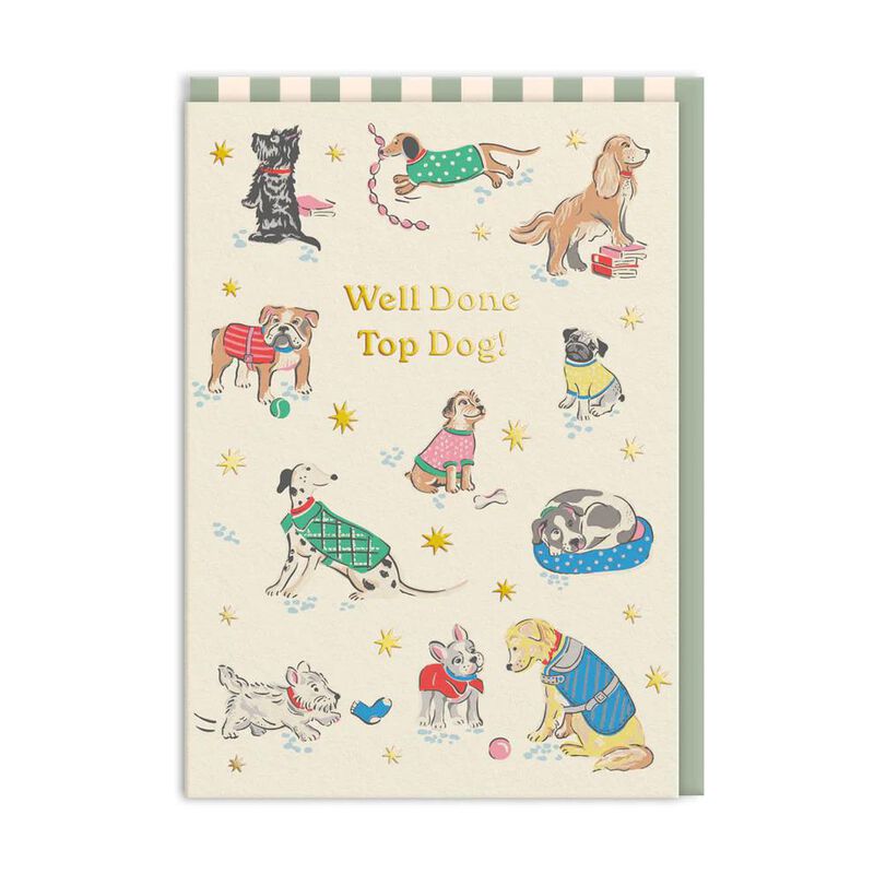 Cath Kidston Top Dog Congratulations Card image number 0