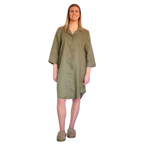 MM Linen Ivy Linen Nightshirt