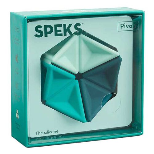 Speks Pivot Silicone Flexagon - Teal