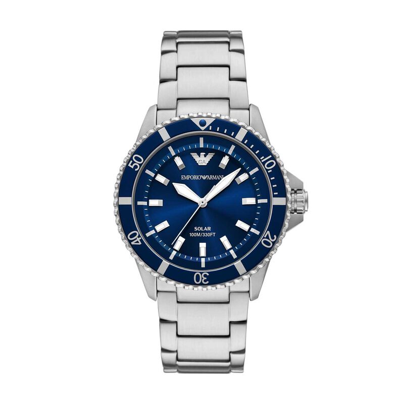 Emporio Armani World Explorer Solar-Powered Three-Hand Watch AR11697 image number 0