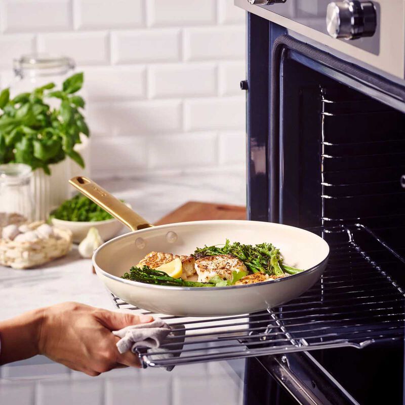 Greenpan Padova 2 Piece PFAS Free Frypan 26/30cm - Cream image number 2