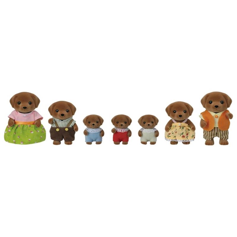 Sylvanian Families Chocolate Labrador Family image number 1