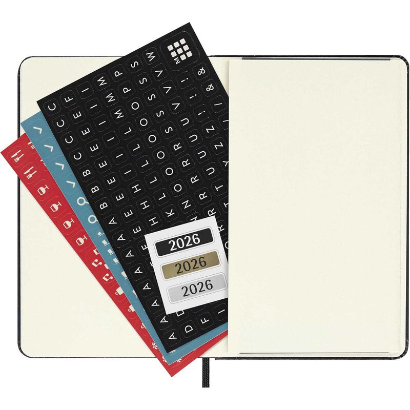 Moleskine Diary 12 Month Weekly + Notes HC Pocket Black 2026 image number 3