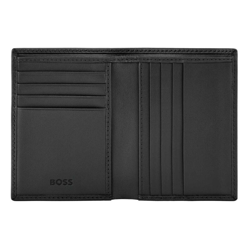 BOSS Folding Leather Card Holder Saffiano image number 1