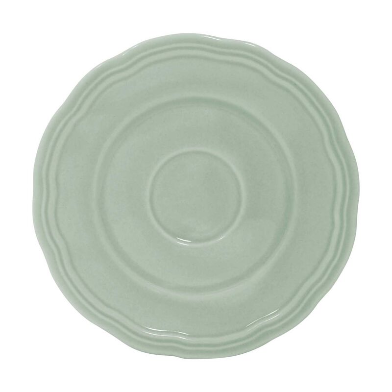 Casa Domani Florence Scallop Demi Cup & Saucer 80ml Set Of 2 Sage Gift Box image number 2