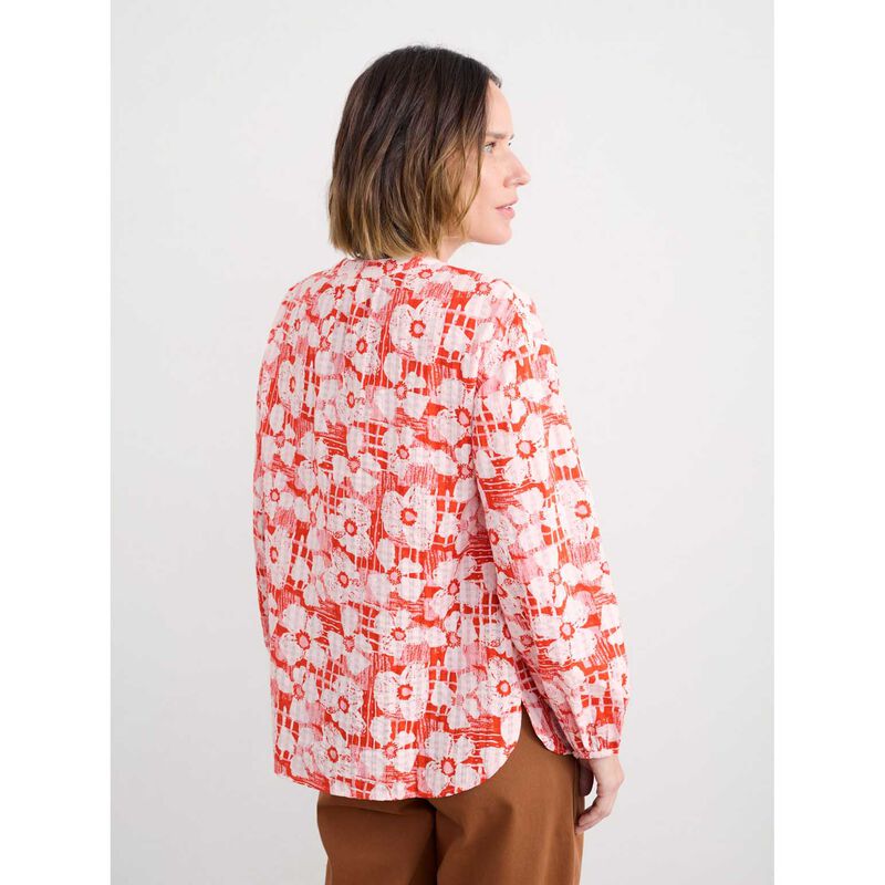 Seasalt Cornwall Radiance Shirt Patchwork Bloom Chalk image number 1