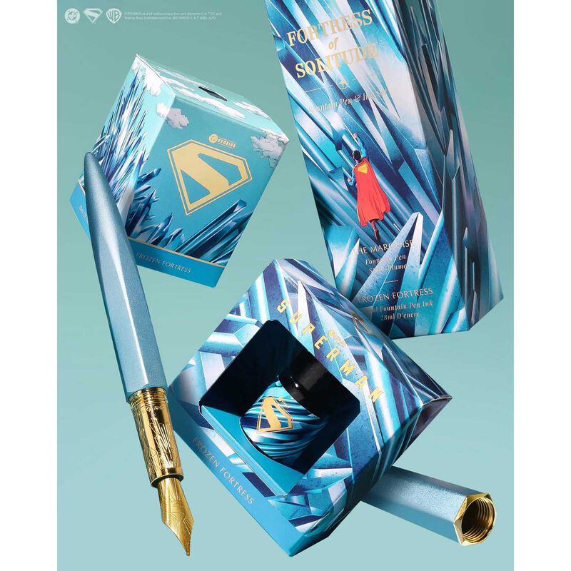 Ferris Wheel Press WB Superman Pen & Ink 28ml Set - Fortess of Solitude image number 3