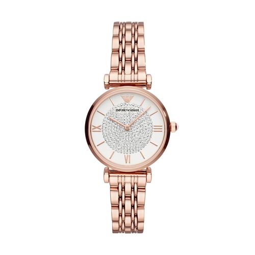 Emporio Armani Rose Gold-Tone Analogue Watch AR11244