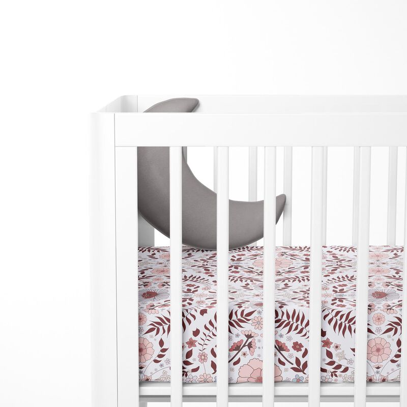 e&b Fitted Cot Sheet Willow image number 1