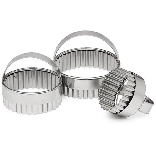 D.Line Crinkle Scone Cutters with Handle - Set of 3
