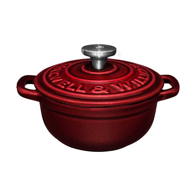 Maxwell & Williams Cast Iron Cocotte Merlot 9.5cm/260ml Gift Boxed image number 0